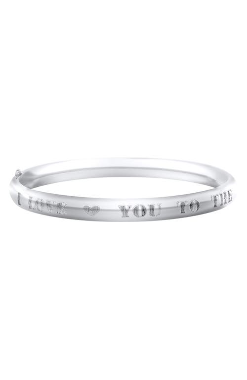 Mignonette Love You To The Moon And Back Sterling Silver Bracelet at Nordstrom