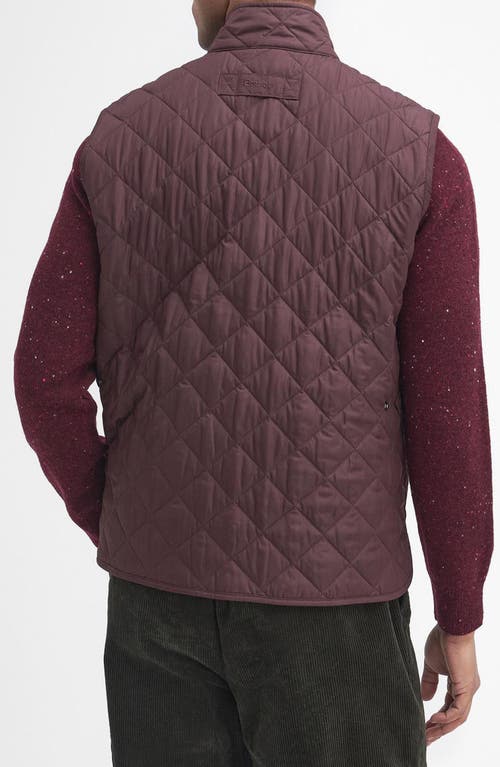 Shop Barbour New Lowerdale Quilted Gilet Vest In Winter Blackberry