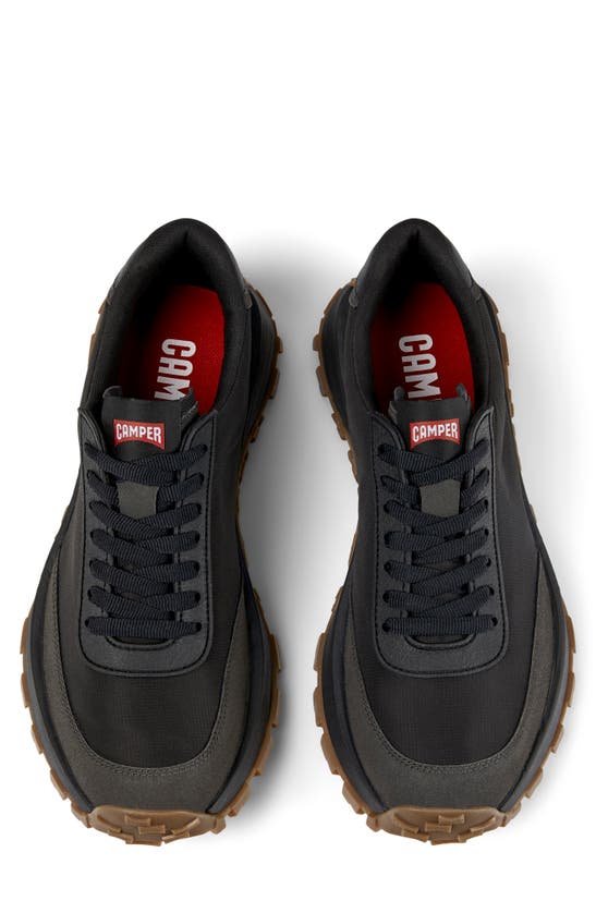 Camper Drift Trail Panelled Ripstop Sneakers In Black
