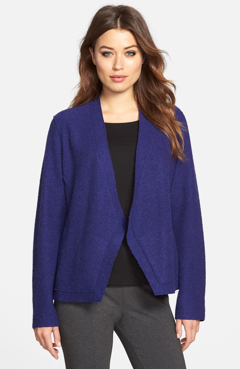 Eileen Fisher Shaped Merino Wool Sweater Jacket (Regular & Petite ...