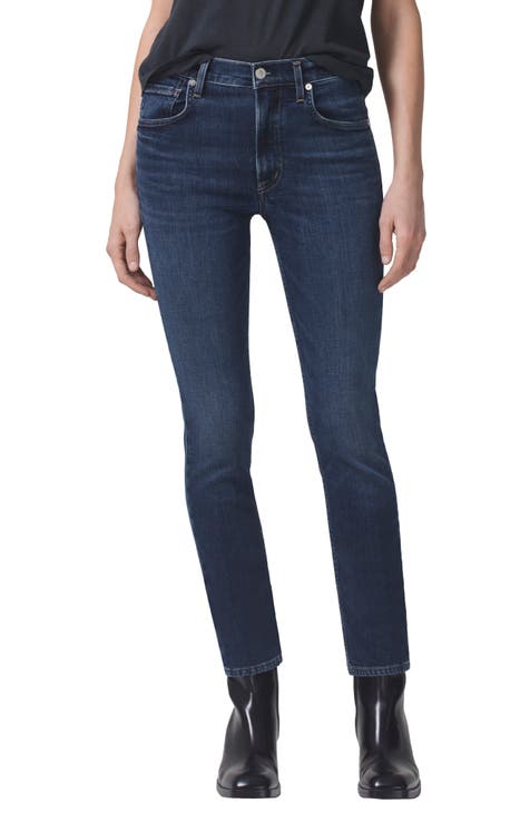 Sloane Mid Rise Skinny Jeans (Baltic)