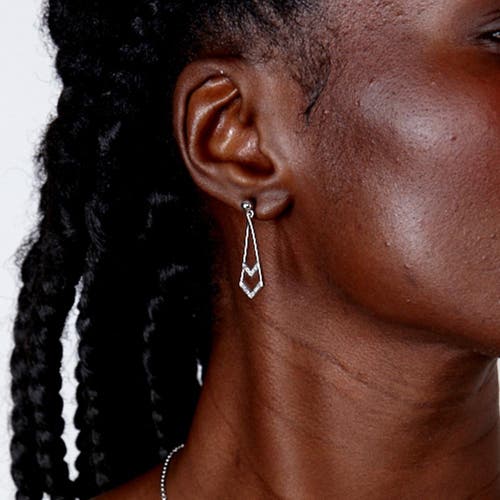 Lucy Quartermaine Tie Earrings In Silver