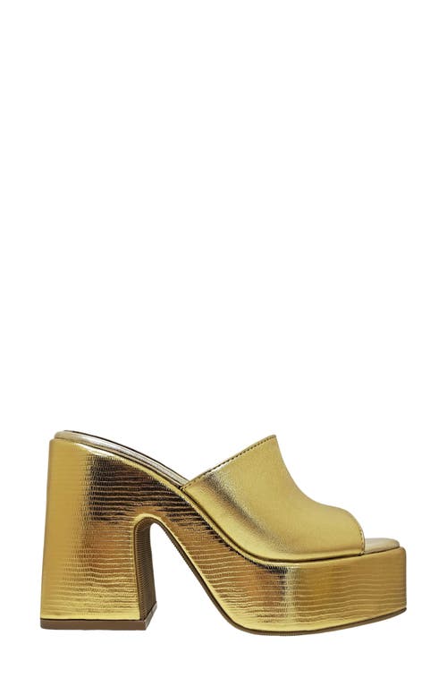 Ninety Union Porto Platform Sandal In Gold