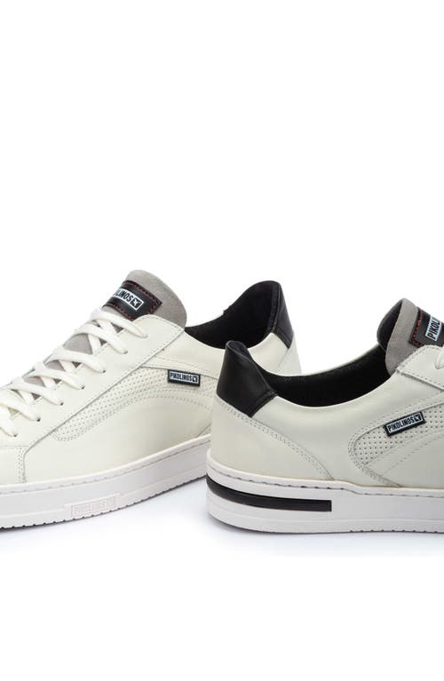 Pikolinos Xativa Basic Punched Sneaker In Off White