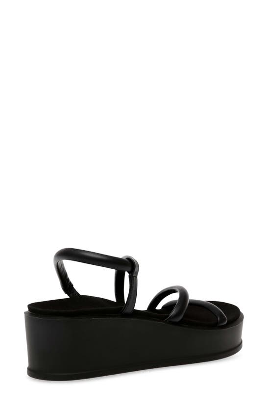 Anne Klein Vance Platform Wedge Sandal In Black | ModeSens