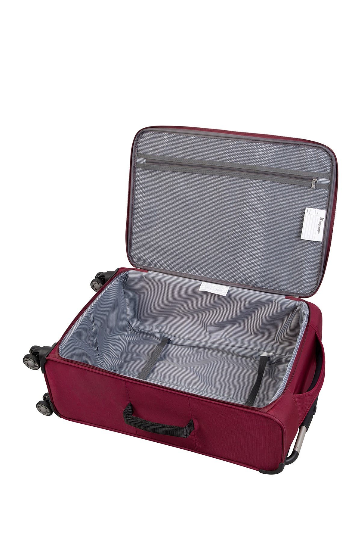 Softside Spinner Suitcase In Dark Red 