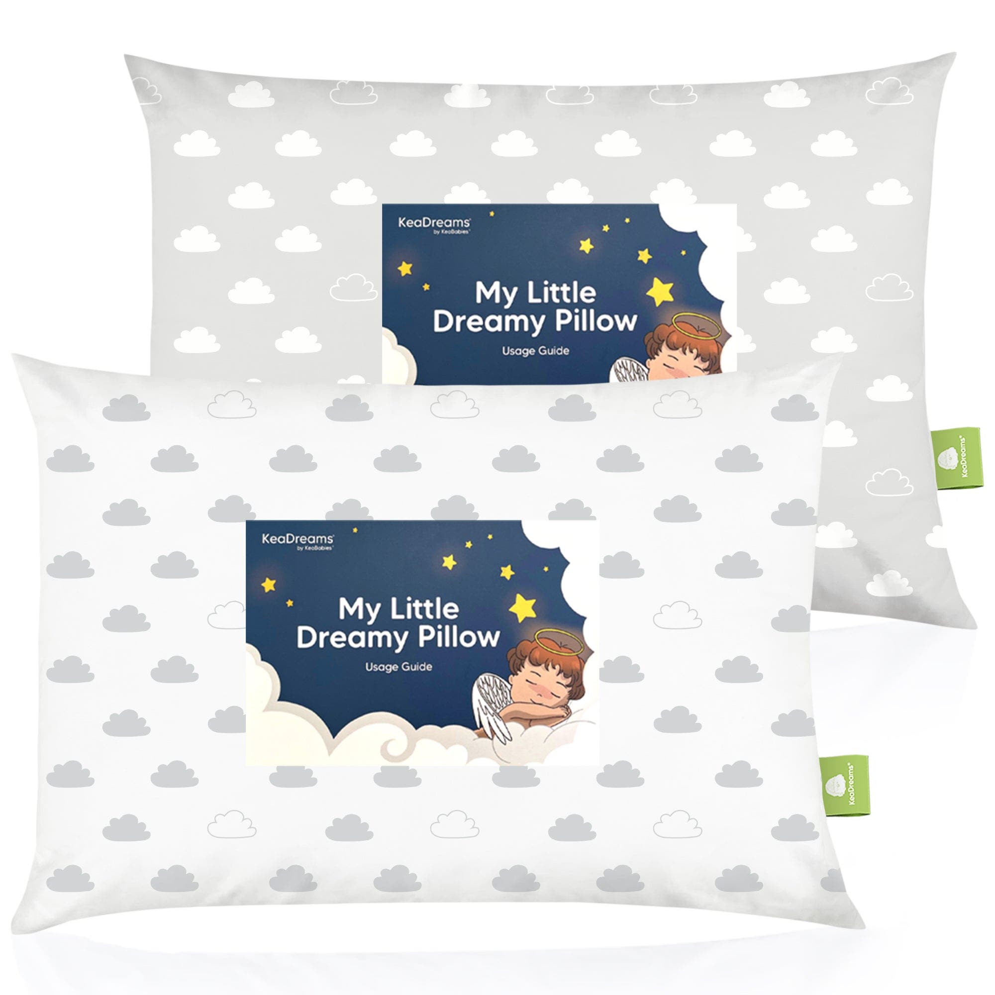 Keababies 2-pack Toddler Pillows In Cloud