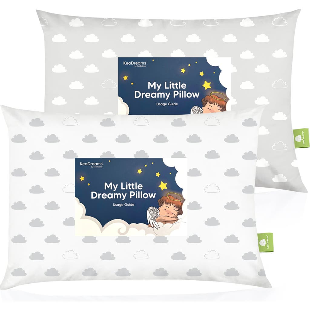 Keababies 2-pack Toddler Pillows In Cloud