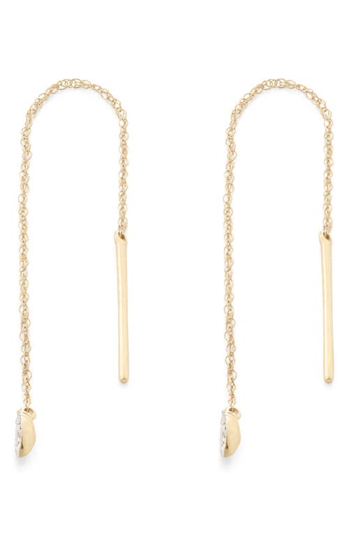Monica Vinader 14K Gold Marquise Diamond Threader Earrings in 14Kt Solid Gold at Nordstrom