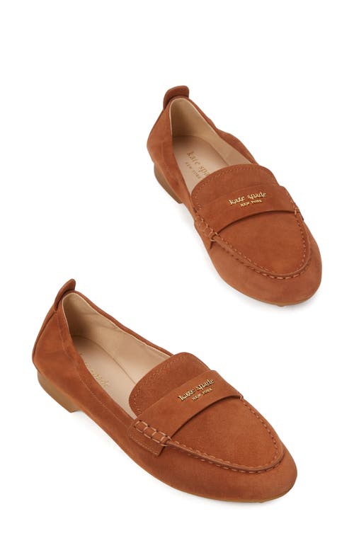 Shop Kate Spade New York Eliza Moc Toe Loafer In Sandalwood