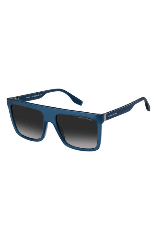 Marc Jacobs 57mm Flat Top Sunglasses In Blue