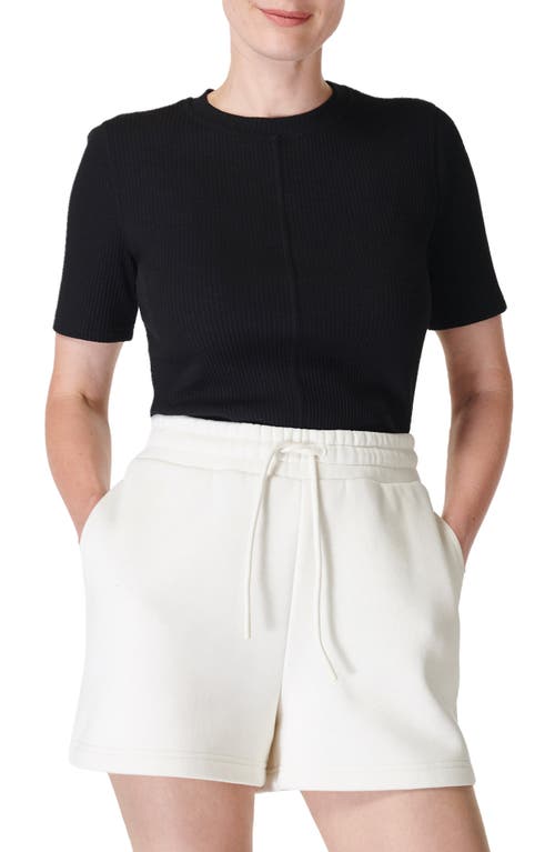 Sweaty Betty Rib T-Shirt in Black