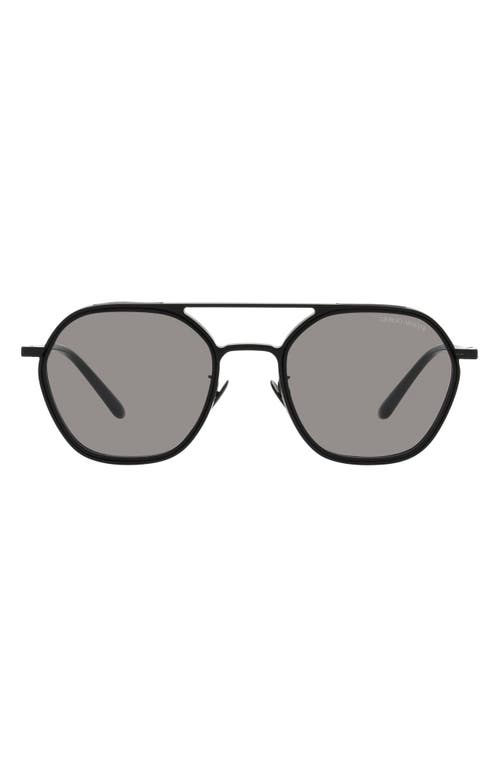 53mm Pillow Sunglasses in Matte Black