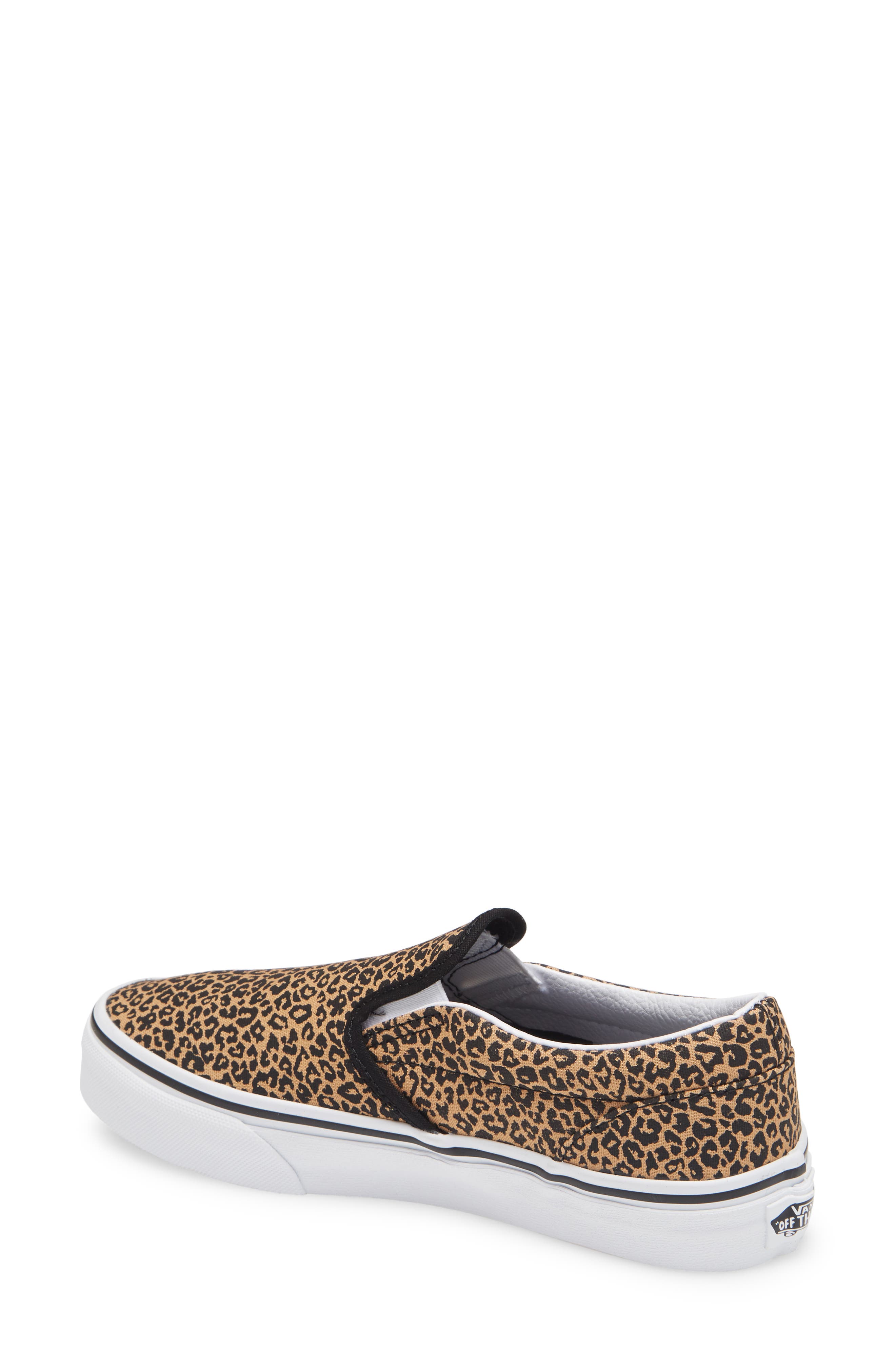 womens vans slip ons leopard