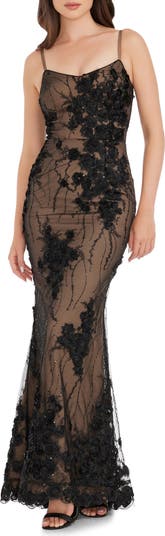 Dress the Population Giovanna Floral Sequin Mermaid Gown Nordstrom