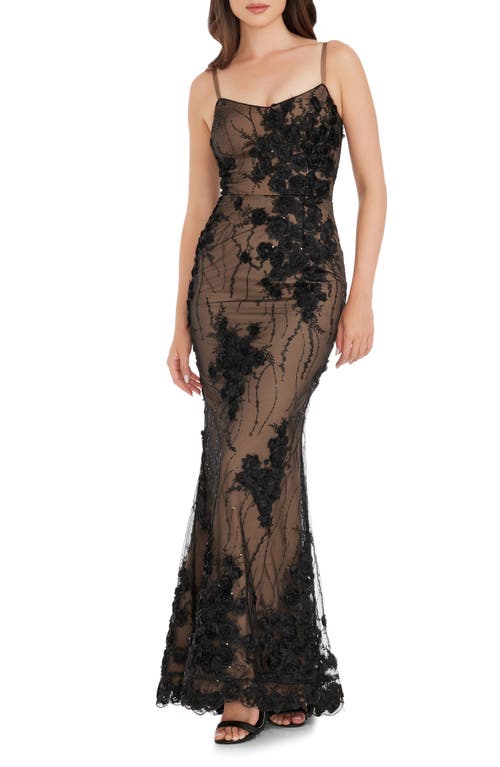 Dress the Population Giovanna Floral Sequin Mermaid Gown at Nordstrom,