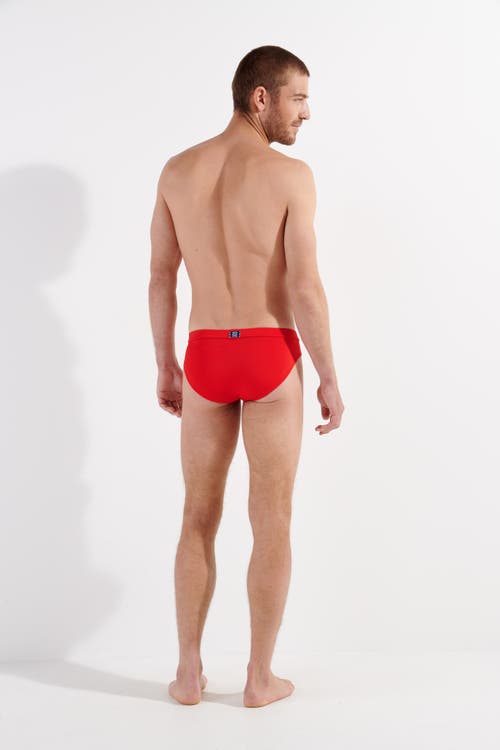 Hom Nautical Cup Mini Brief In Red