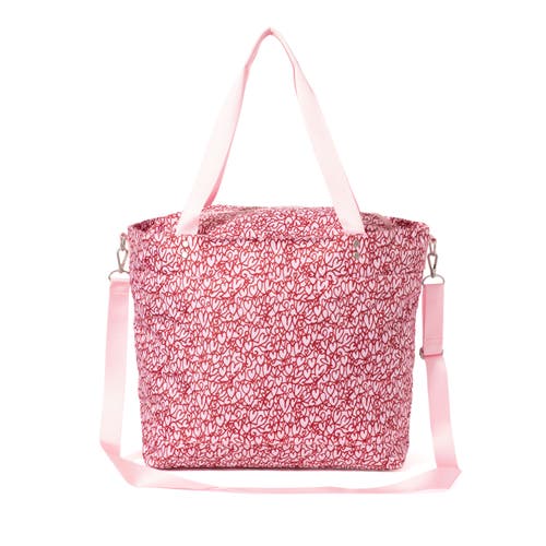 Baggallini Large Carryall Crossbody Tote Bag In Heart Print