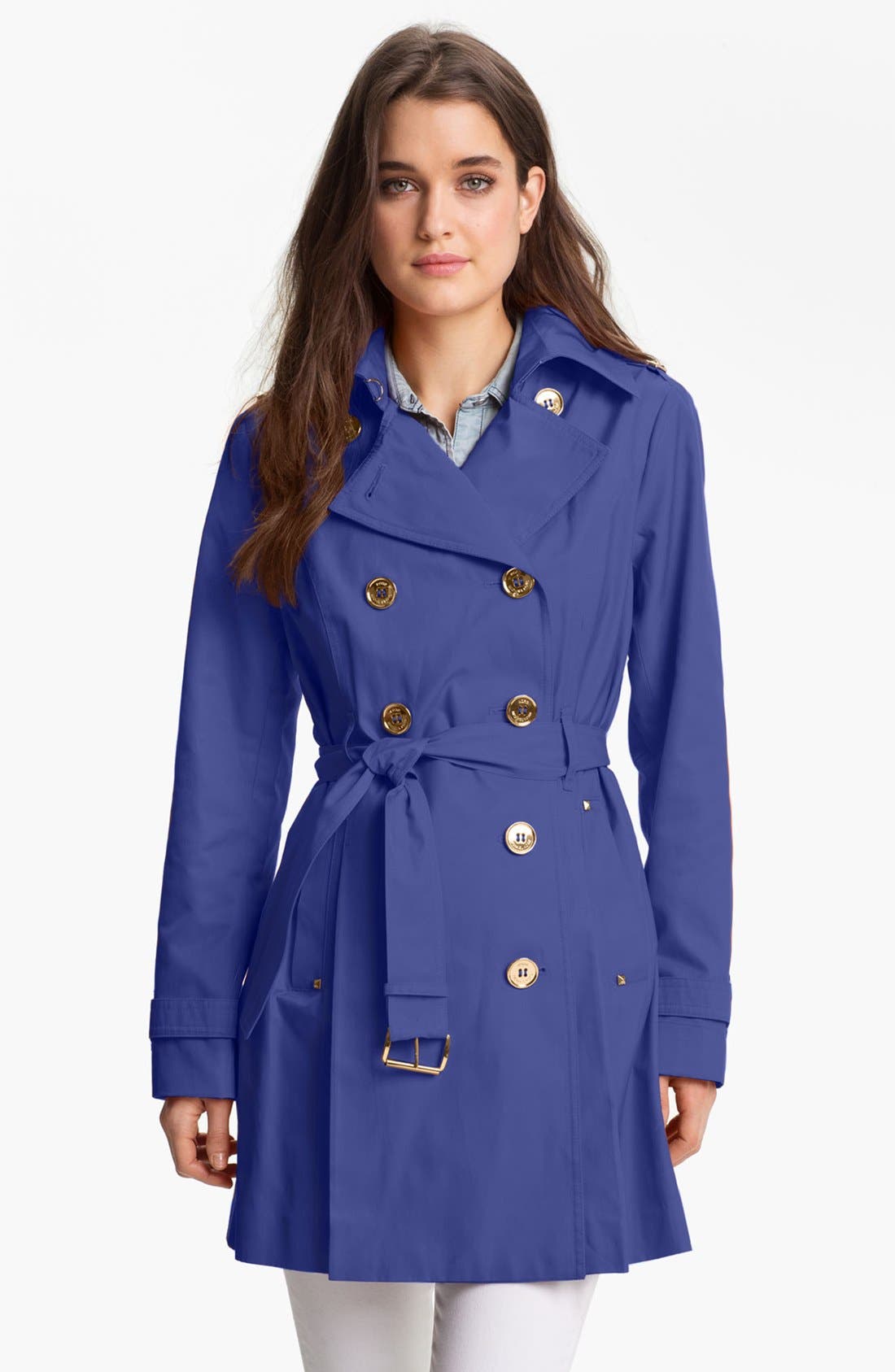 MICHAEL Michael Kors Double Breasted Trench Coat Nordstrom