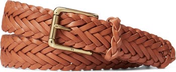 Peter Christian Men's Elasticated Braided Leather Belt
