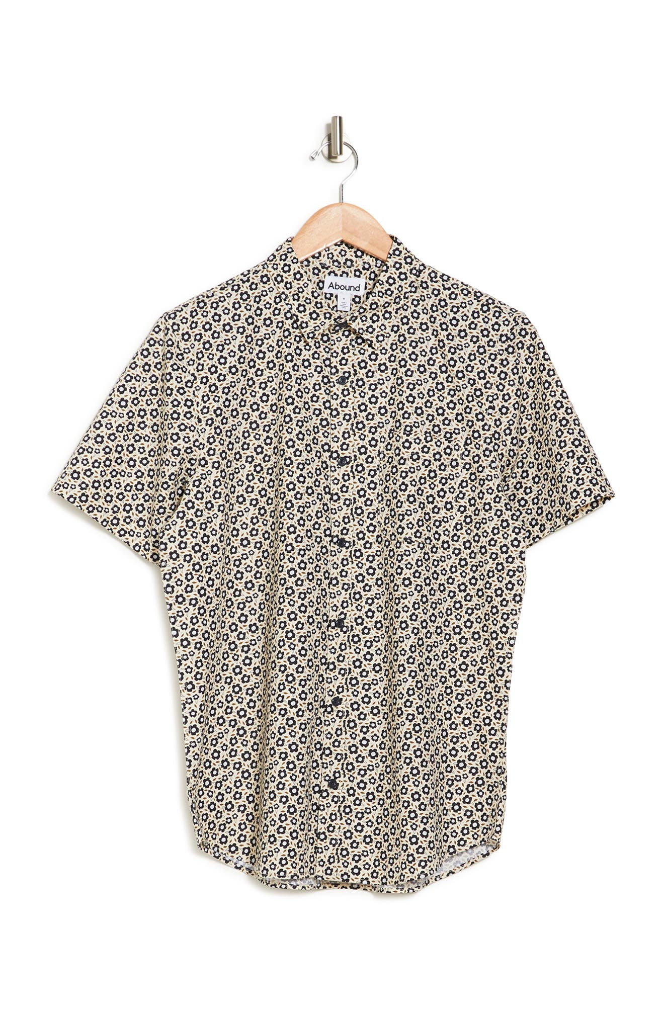 Abound Mini Print Regular Fit Shirt In Ivory Shadow Graphic Floral