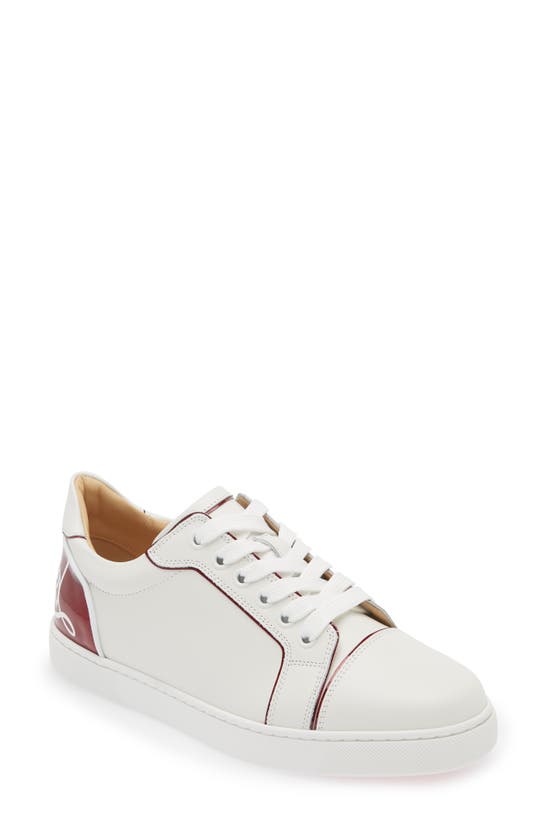 Christian Louboutin Women Fun Louis Junior Logo Tallonce Sneaker In Bianco