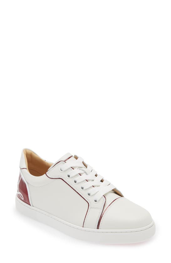 Shop Christian Louboutin Fun Viera Low Top Sneaker In Bianco