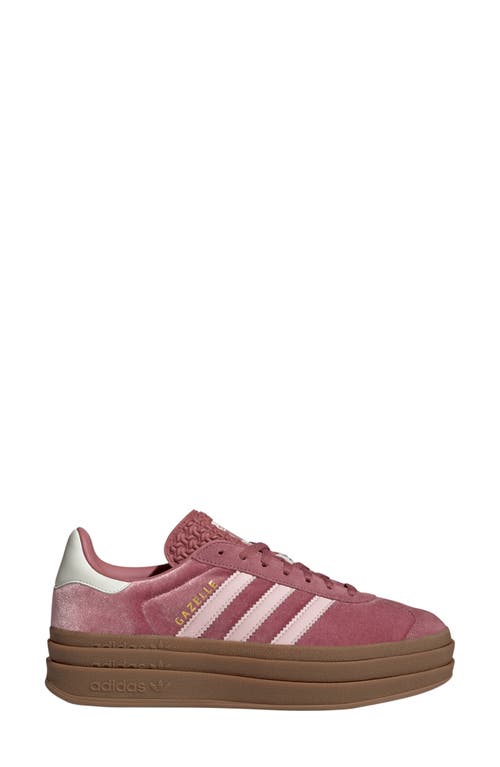 Shop Adidas Originals Adidas Gazelle Bold Platform Sneaker In Crimson/pink/off White