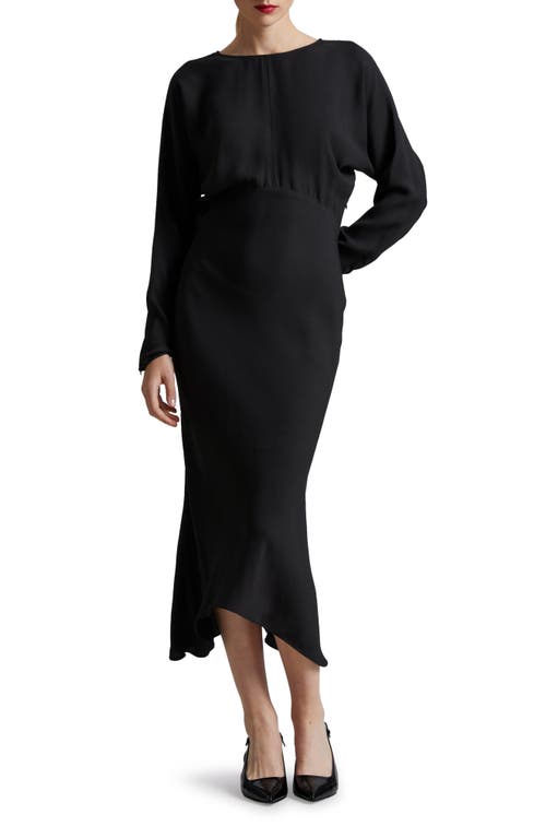 & Other Stories Long Sleeve Midi Dress in Black at Nordstrom, Size X-Small