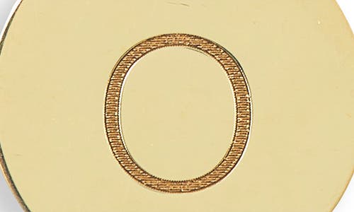 Meshmerise Initial Disc Pendant Necklace In Yellow-o