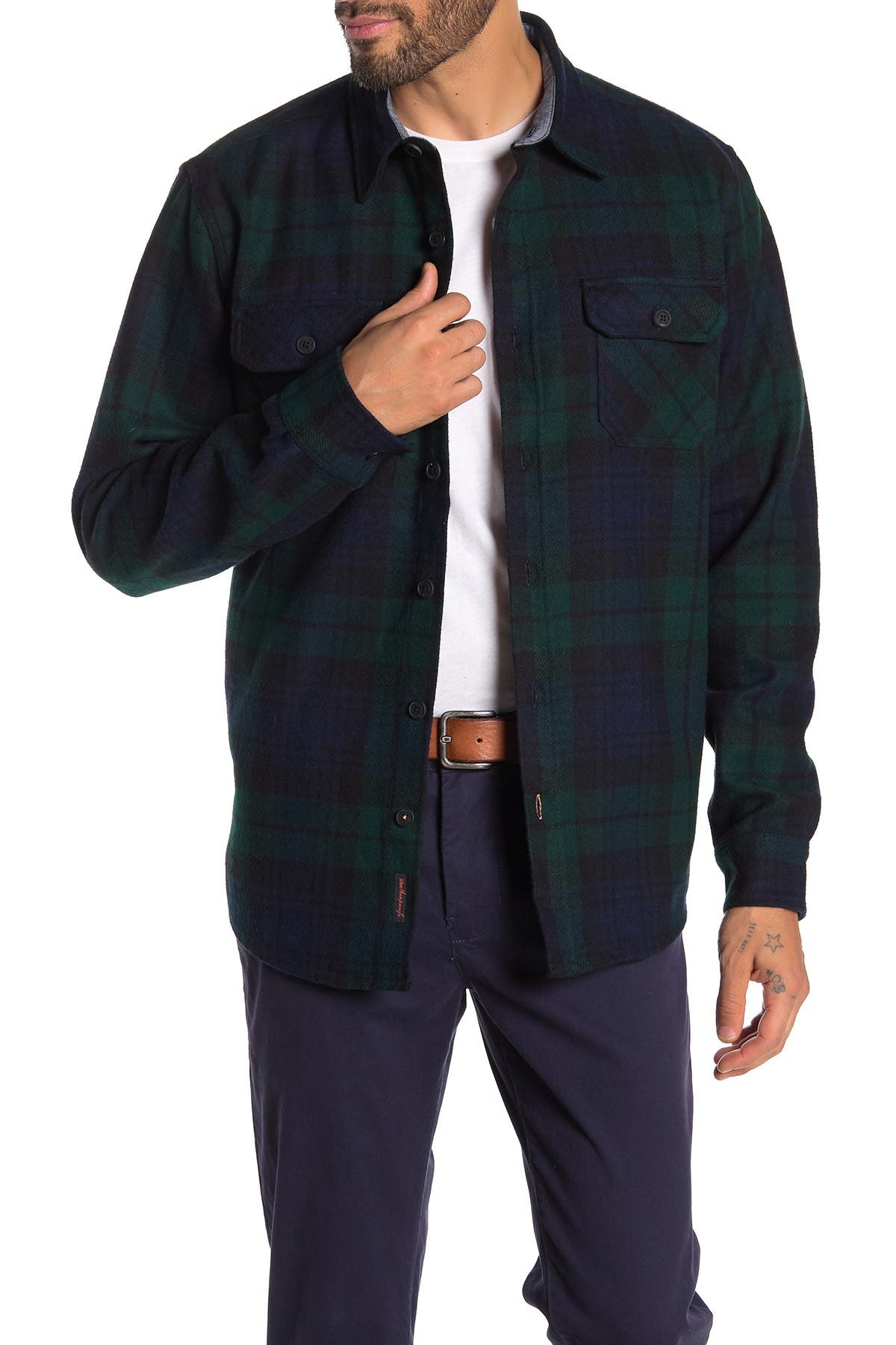 twill shirt jacket