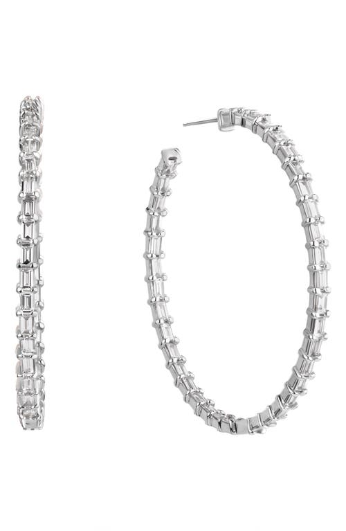 LANA LANA DIAMOND INSIDE OUT HOOP EARRINGS