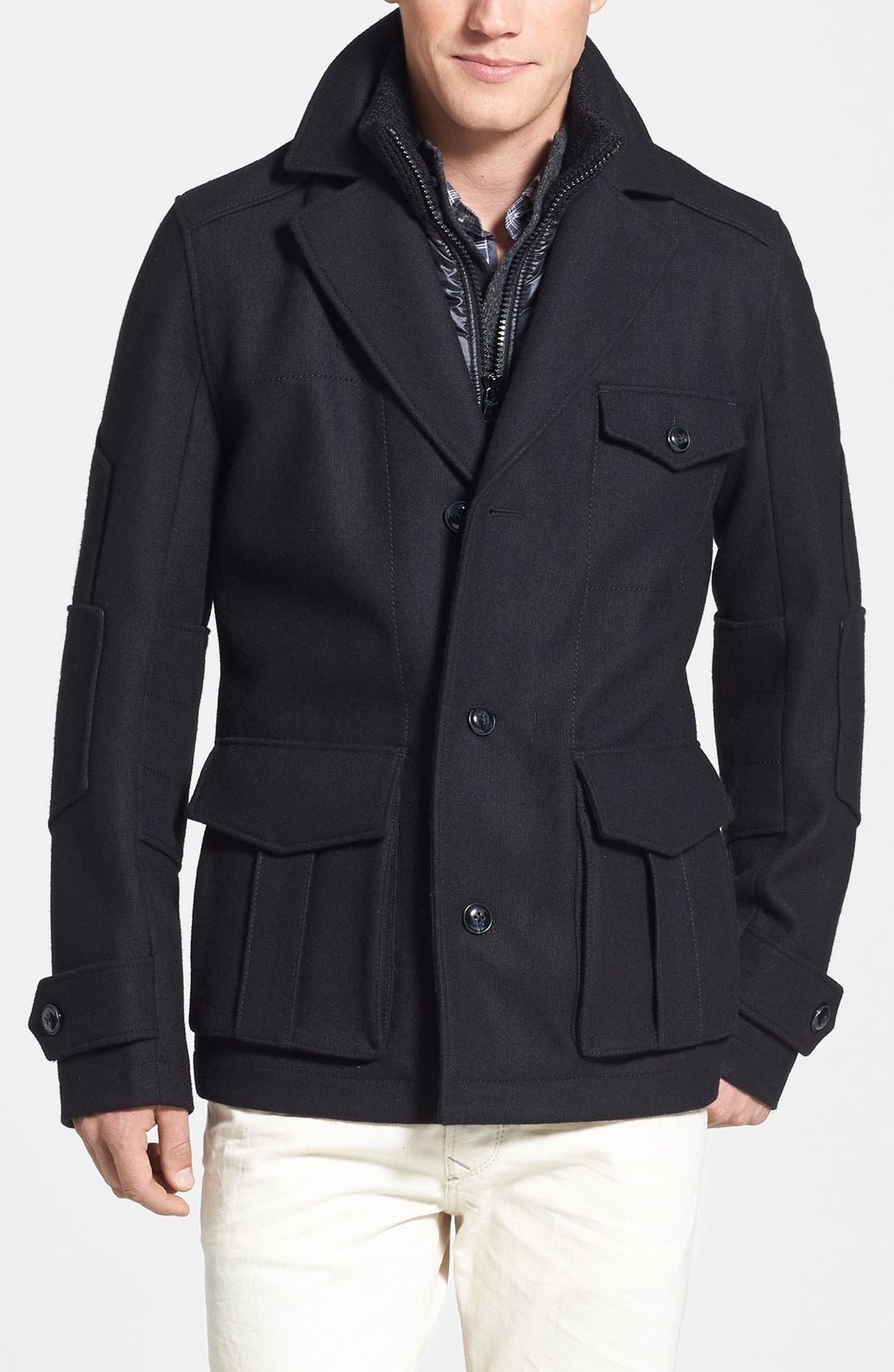 BOSS Orange 'Opolice' Wool Blend Coat Nordstrom