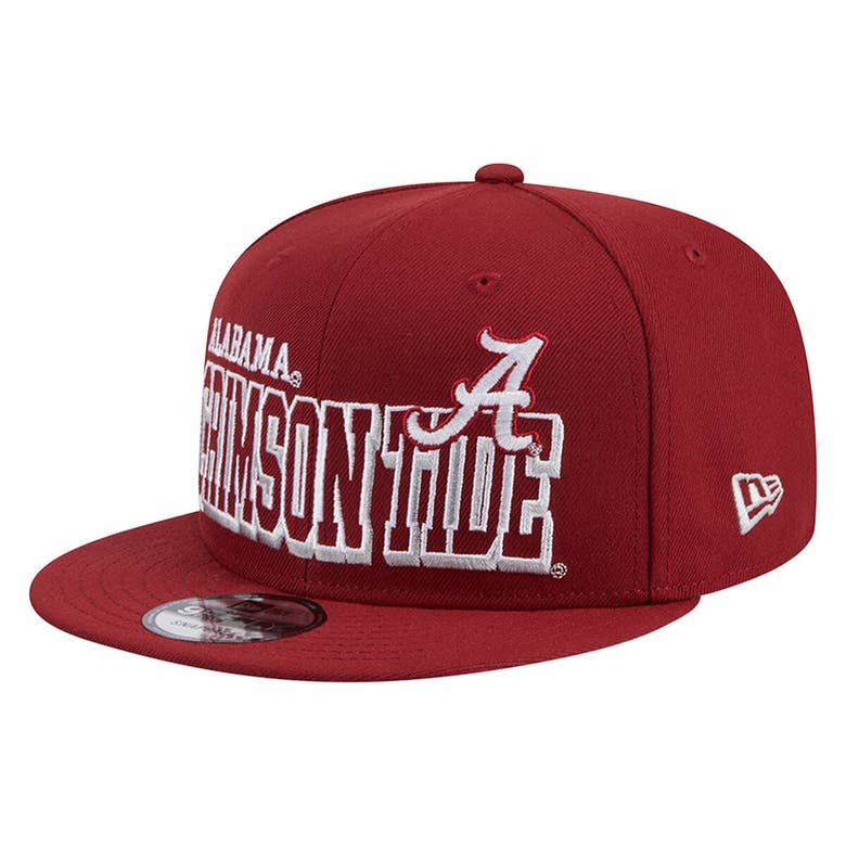 New Era Crimson Alabama Crimson Tide Game Day 9fifty Snapback Hat In Burgundy