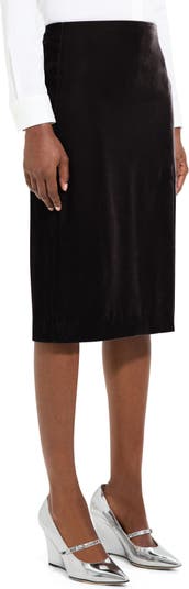 Black Fringe Trim Pencil Skirt – Mint Velvet