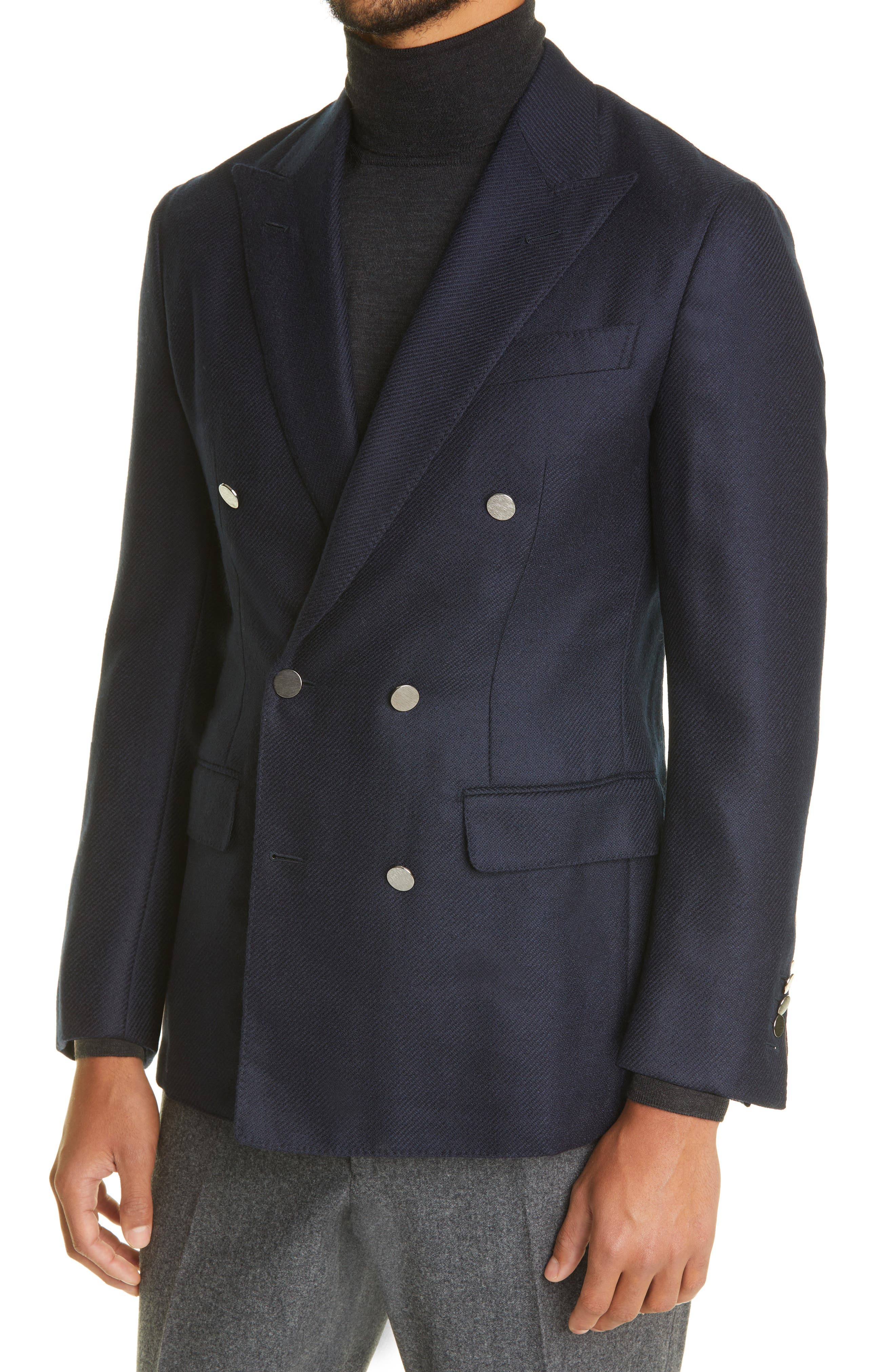 Thom Sweeney Double Breasted Wool 