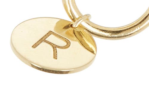 Meshmerise Love Knot Initial Bracelet In Yellow-r
