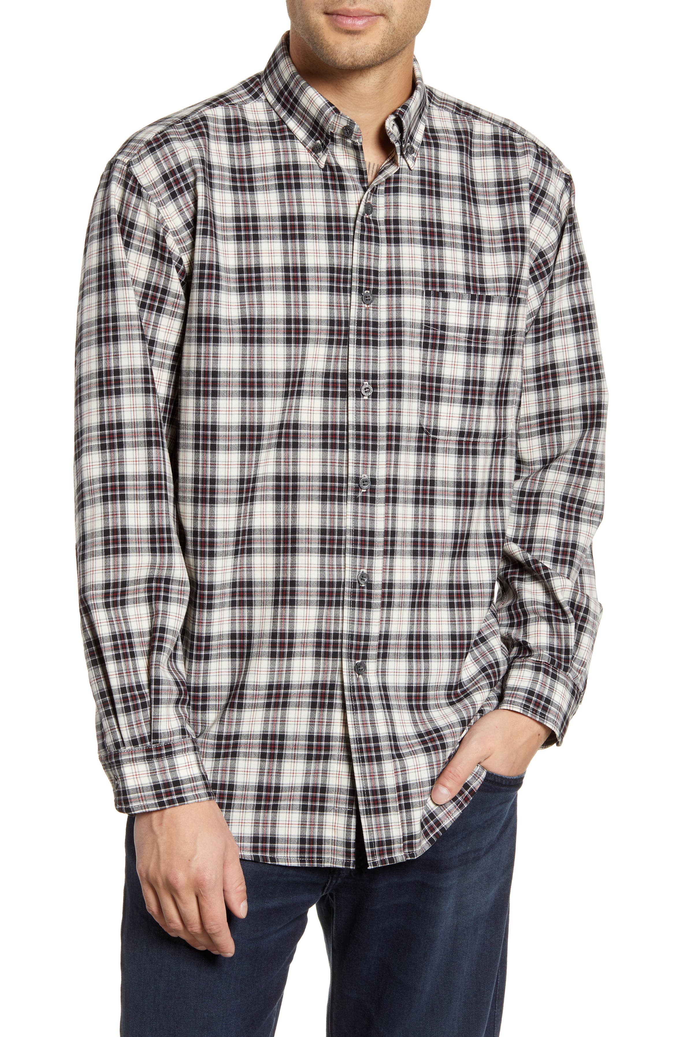 Pendleton Regular Fit Plaid Wool Button-Down Shirt | Nordstrom