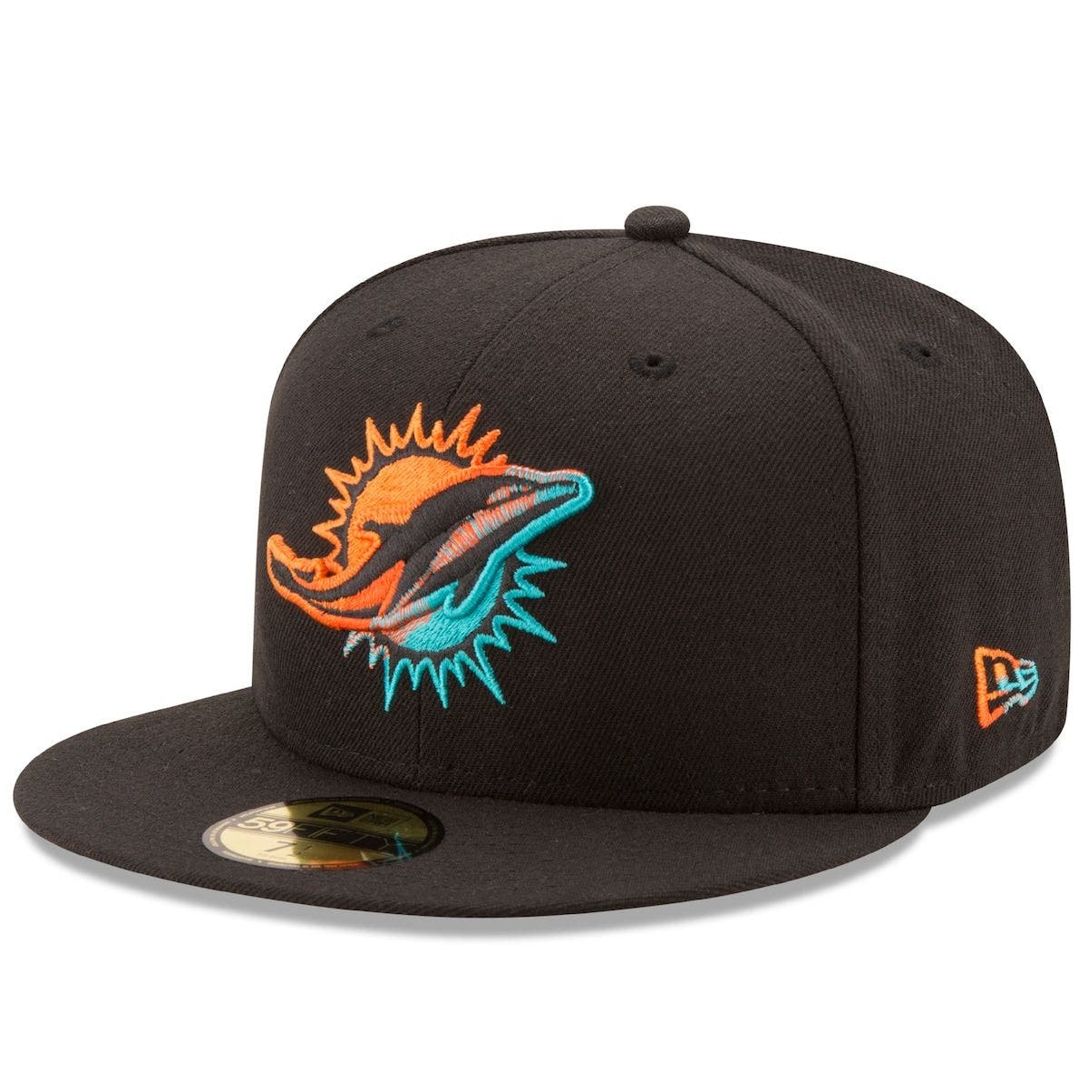 fitted miami dolphins hat