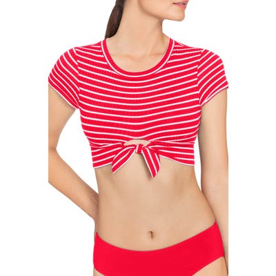Robin Piccone Sailor Swim Tee, Red