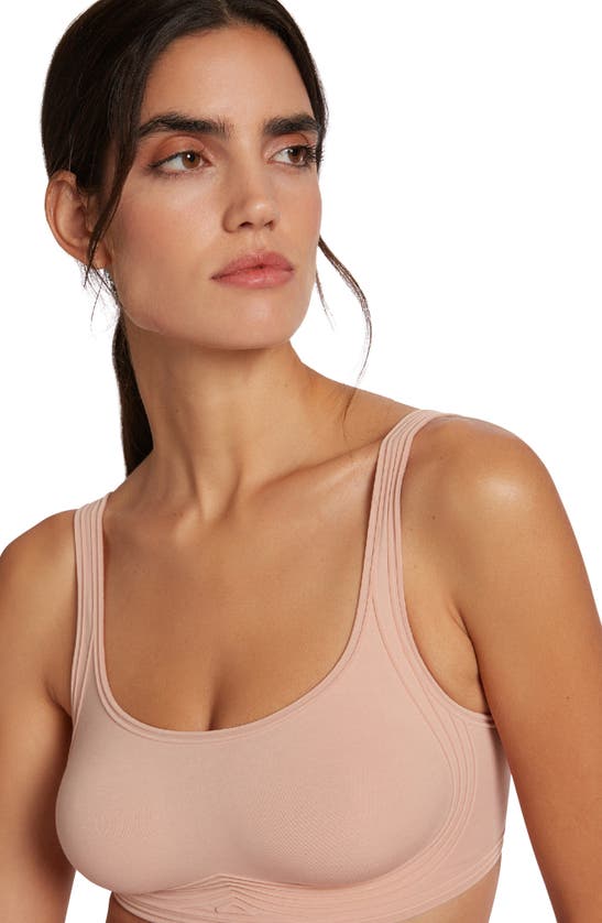 Shop Wolford Contour 3w Wireless Bra In Rose