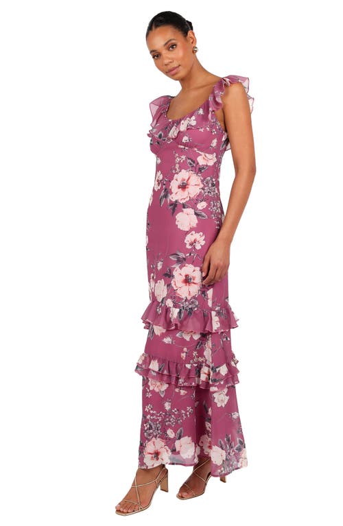 Petal And Pup Petal & Pup Irelynn Ruffle Convertible Floral Maxi Dress In Pink