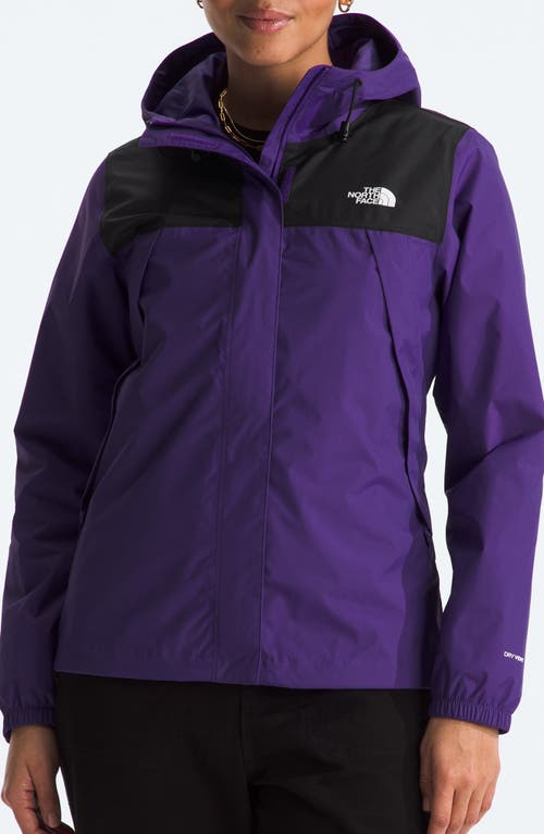 Shop The North Face Antora Jacket In Peak Purple/tnf Black