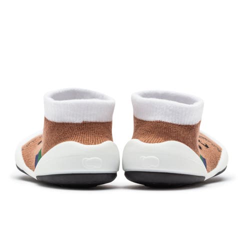 Komuello Toddler Sock Shoes Runner In Brown