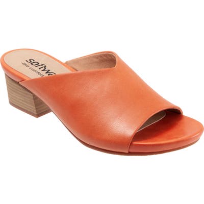 Softwalk Parker Slide Sandal, Coral