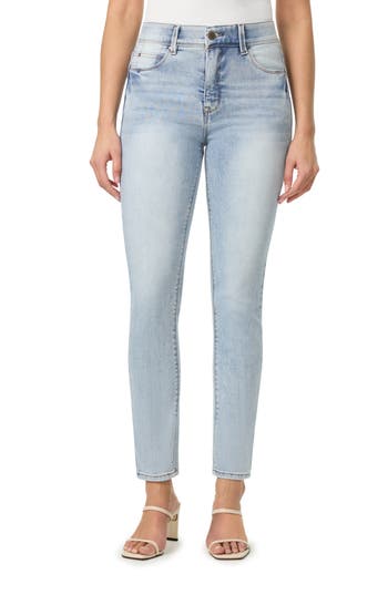 Shop Curve Appeal Nicki High Waist Ankle Skinny Jeans In Sky Blue