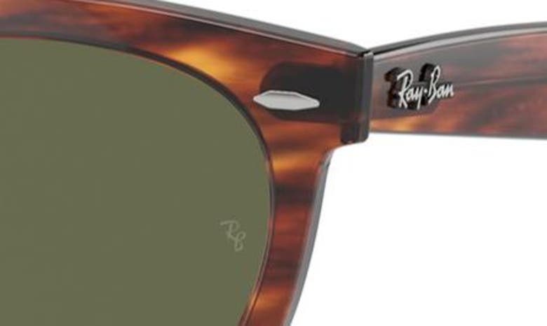 Ray Ban Wayfarer Way 51mm Polarized Oval Sunglasses In Striped Hava