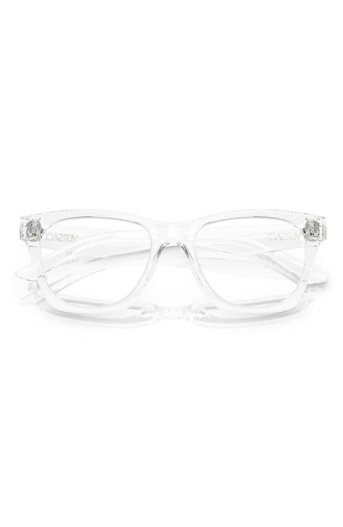 Versace 50mm Pillow Optical Glasses In Crystal