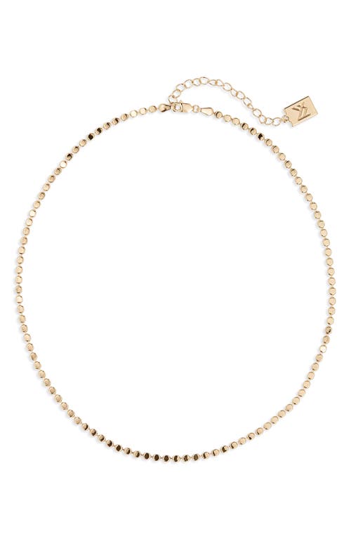 MIRANDA FRYE Paisley Disc Bead Necklace in Gold at Nordstrom