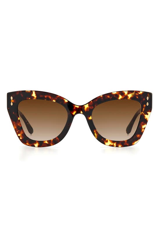 Shop Isabel Marant 51mm Cat Eye Sunglasses In Medium Brown